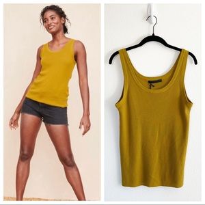 ✂️FINAL PRICE CUT✂️ Jenni Kayne Merino Wool Mustard Layering Tank Size Large